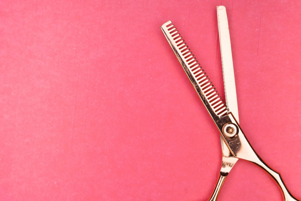 photo of salon scissors