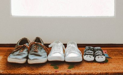 photo of family's shoes