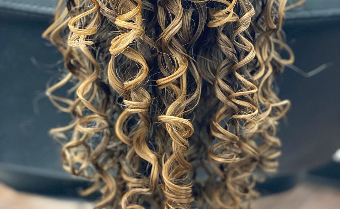 photo of curl clumping